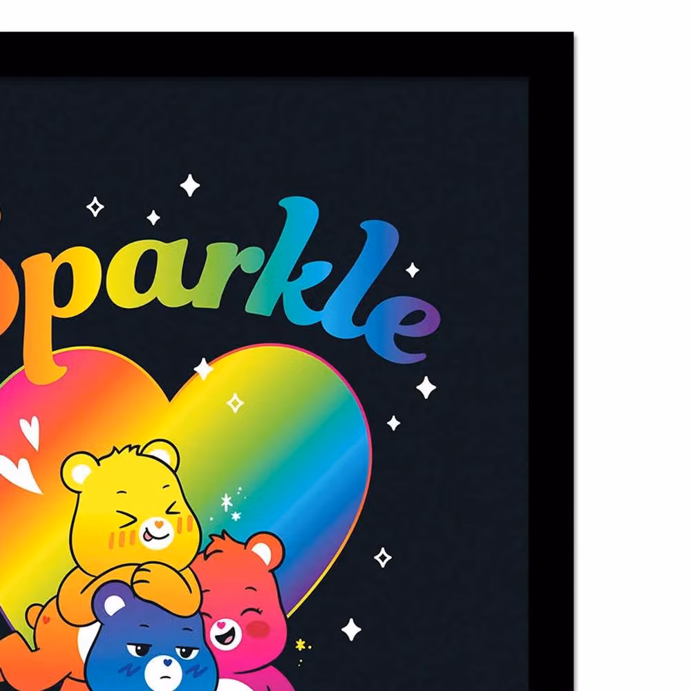 Care Bears Sparkle Together Multicolour Framed Paper Poster – 2