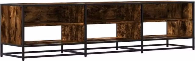 Berkfield Home Smoked Oak TV Cabinet in Brown, W/D/H: 180 x 40 x 46 cm