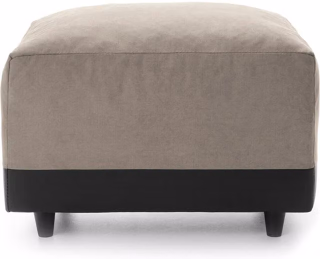 Abakus Direct Dylan Collection Rectangular Footstool in Sand and Brown