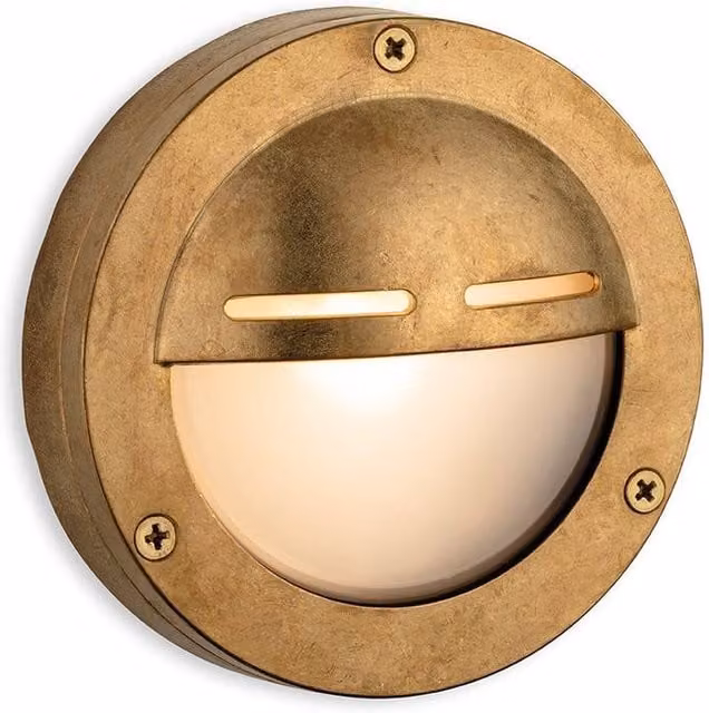 Netlighting Nautic Maritime Bulkhead Surface Light in Bronze with Frosted Glass IP64