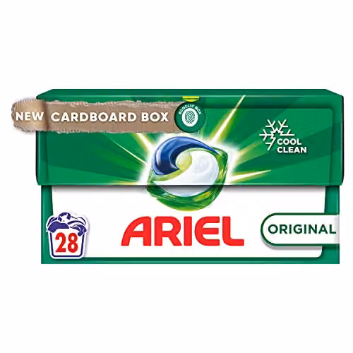 Ariel All-in-1 PODS Original Washing Liquid Laundry Detergent Capsules, 28 Washes