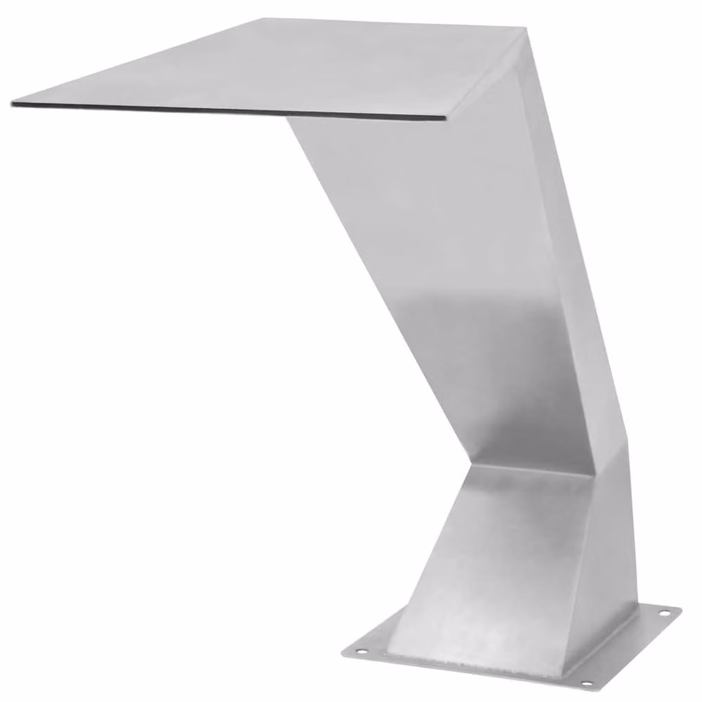 Berkfield Home Pool Fountain in Silver Stainless Steel, W: 64 cm, D: 30 cm, H: 52 cm – 2