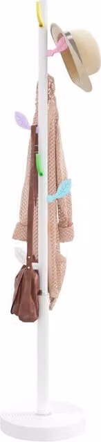 Berkfield Home Post Tree Coat Stand in Matt White – 1