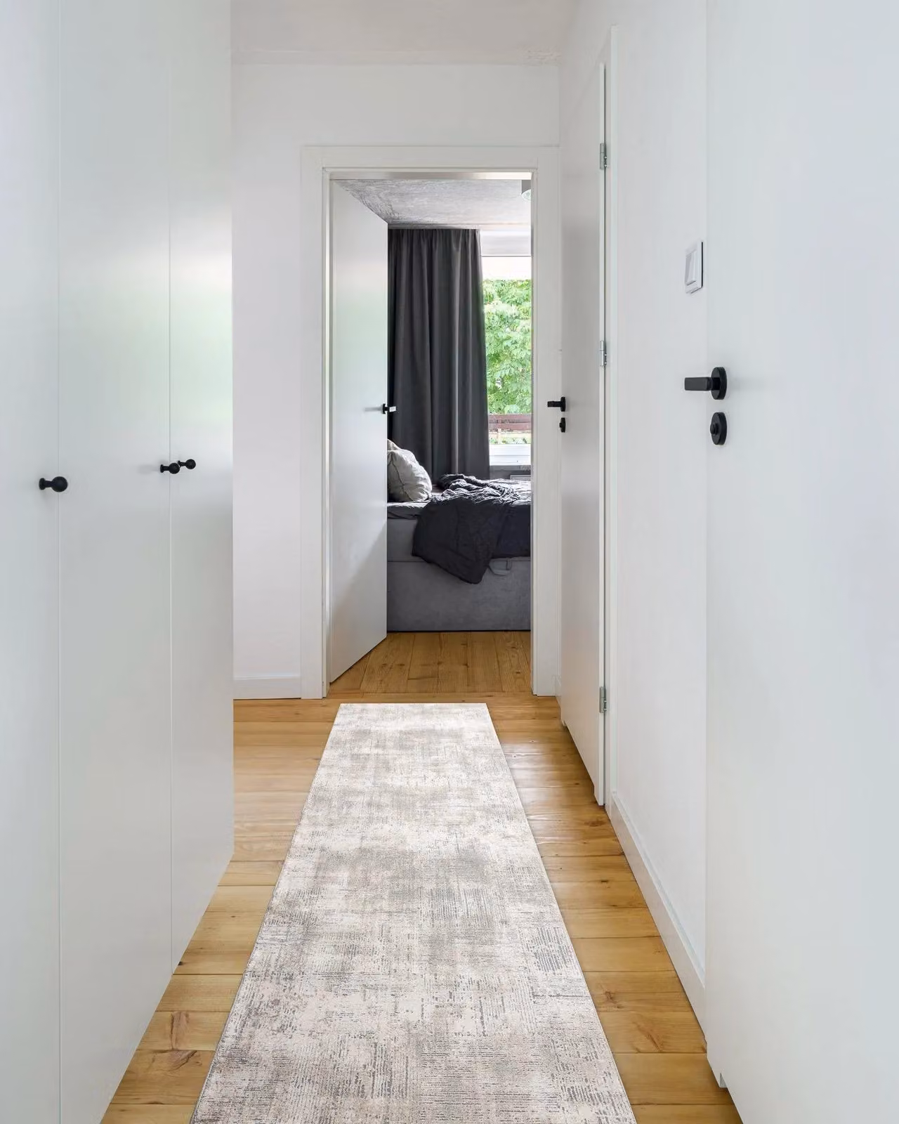 RugsX Modern Abstract Tuls Runner in Grey, W/D: 80 x 250 cm – 2