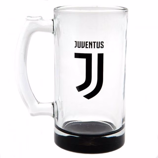 Juventus FC Transparent Glass Stein Mug