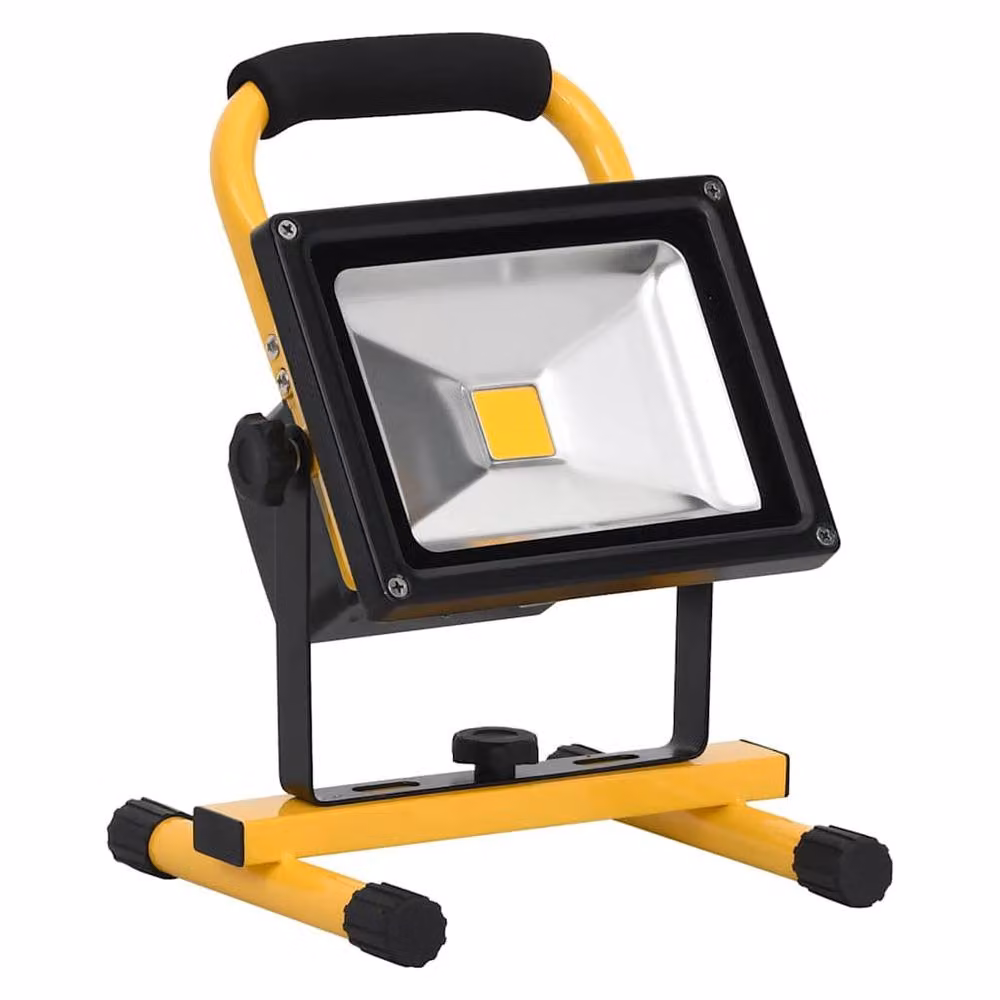 Berkfield Home Rechargeable LED Spotlight with Handle, 30 W, Cool White, Black – 3