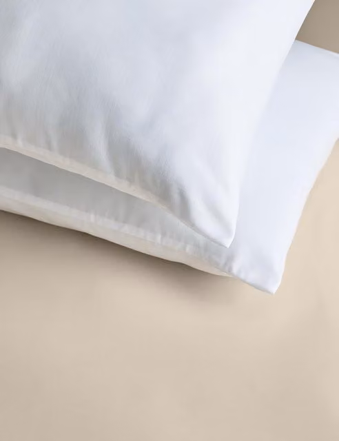 M&S 2 Pack Warm & Toasty Firm Polyester Pillows in White