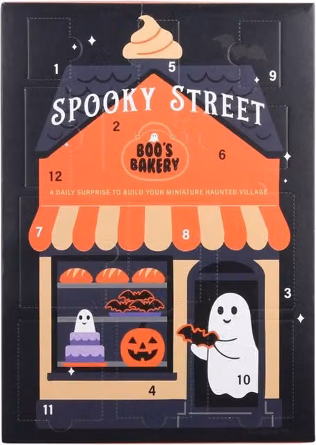 Something Different Wholesale Spooky Street 12-Day Halloween Advent Calendar for Adults in Black, Orange and Multicolour – 4