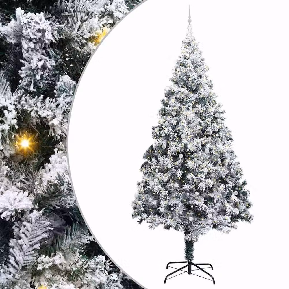 Berkfield Home Artificial Pre-lit Christmas Tree with Ball Set in Green, 400 cm – 2