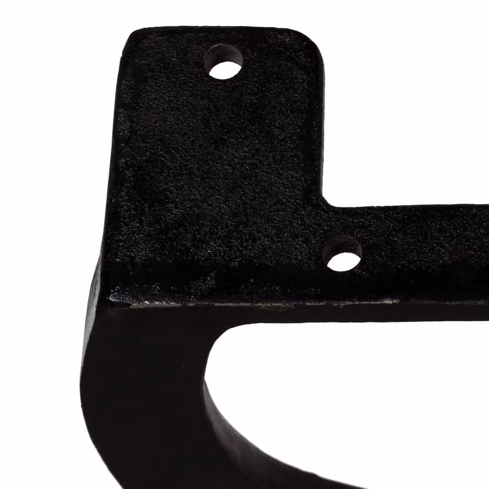 Berkfield Home X-Frame Cast Iron Bench Legs, 2 Pieces, Polished Black – 6