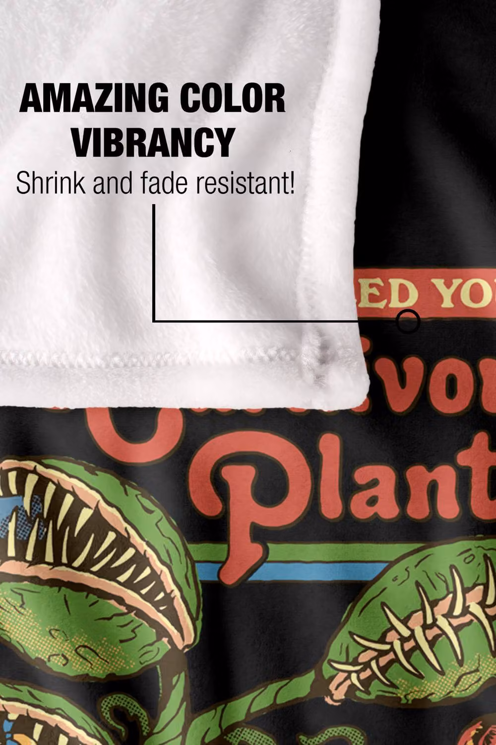 Steven Rhodes Carnivorous Plant Super Soft Fleece Throw Blanket, Multicolour, W/D/H: 152 x 127 cm – 4
