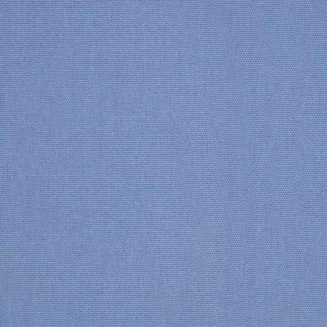 Homescapes Pure Cotton Plain Fabric, Airforce Blue, Width: 150 cm