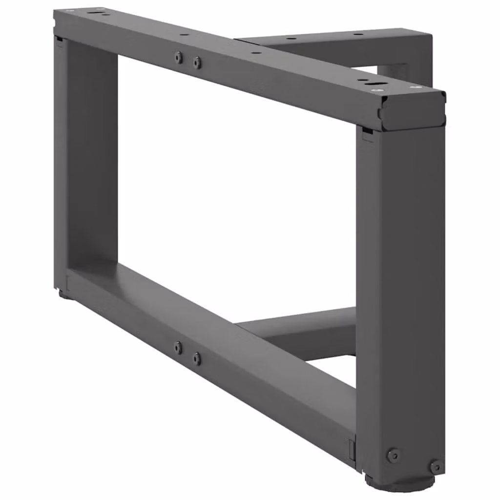 Berkfield Home T-Shaped Coffee Table Legs, 2 Piece Anthracite and Black Steel, W: 60 cm, D: 25 cm, H: 30-31 cm – 3
