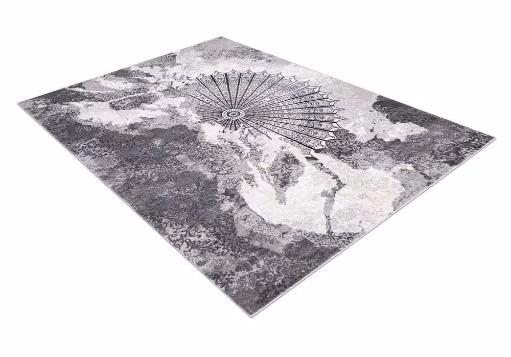 RugsX Allure Geometric Modern Grey Rectangular Rug W: 120 cm, L: 170 cm – 2