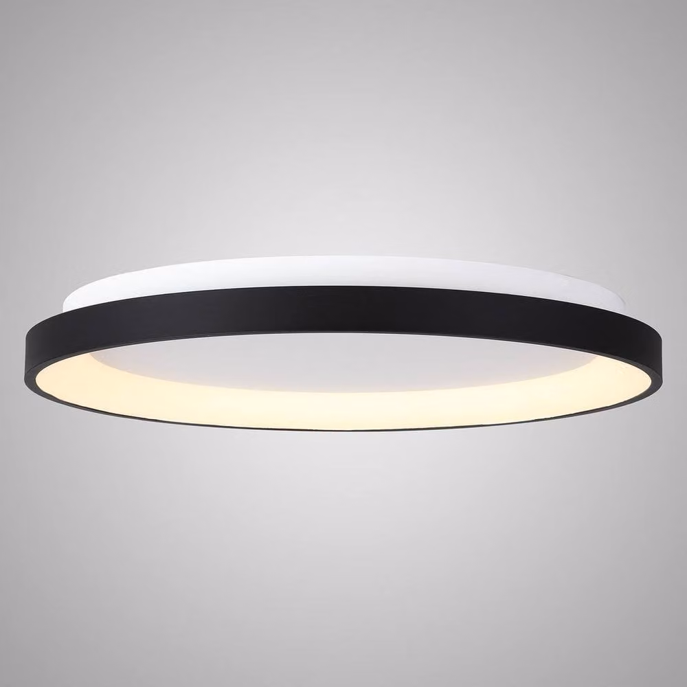 Netlighting Niseko Ring LED Ceiling Light, Black, 90cm, 78W, 3000K, 6200lm – 2