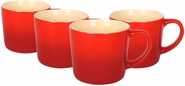 Argon Tableware Red New Bone China Mug, 330ml