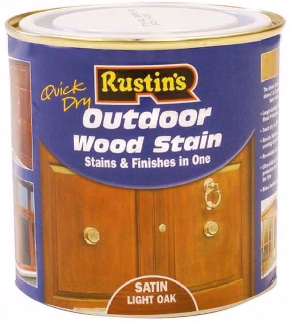Rustins Oak Woodstain in Brown, Satin Finish, 0.5 l