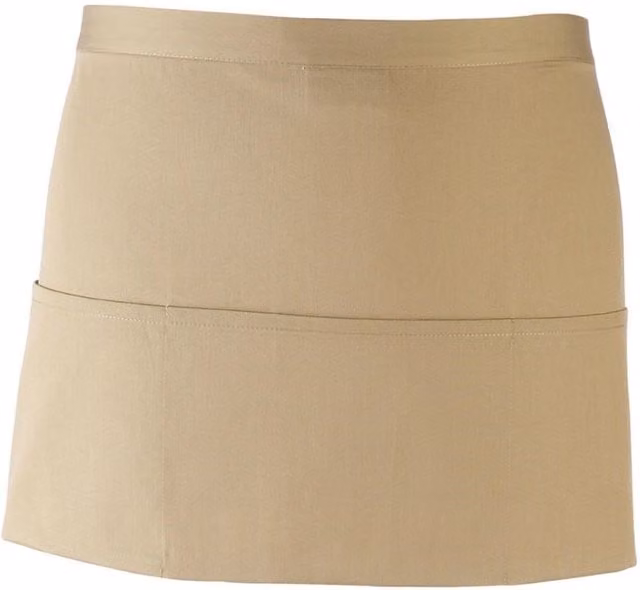 Premier Beige 3 Pocket Short Apron