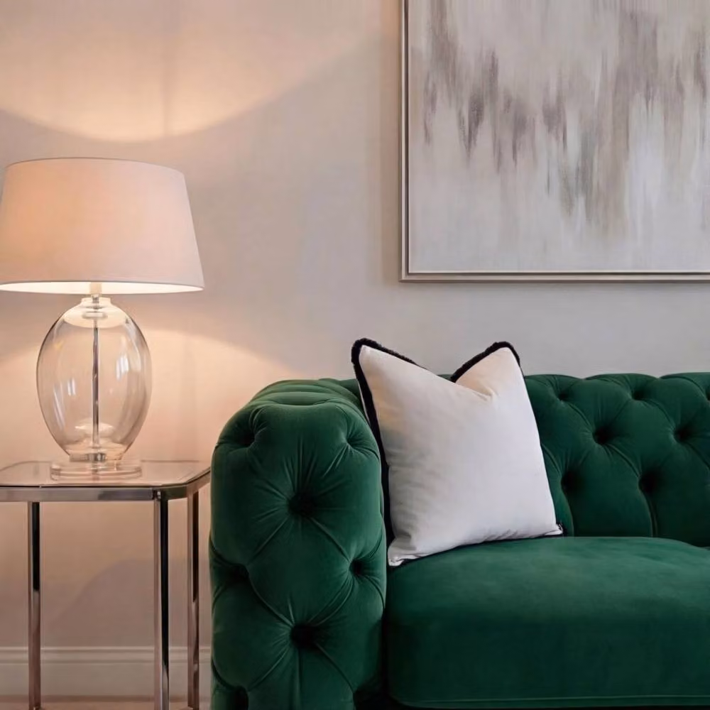 Sofaya Monaco 2 Seater Chesterfield Velvet Sofa in Green – 2