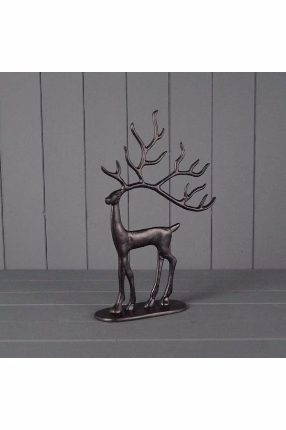 KDMD Small Black Metal Reindeer Tabletop Christmas Decoration – 2