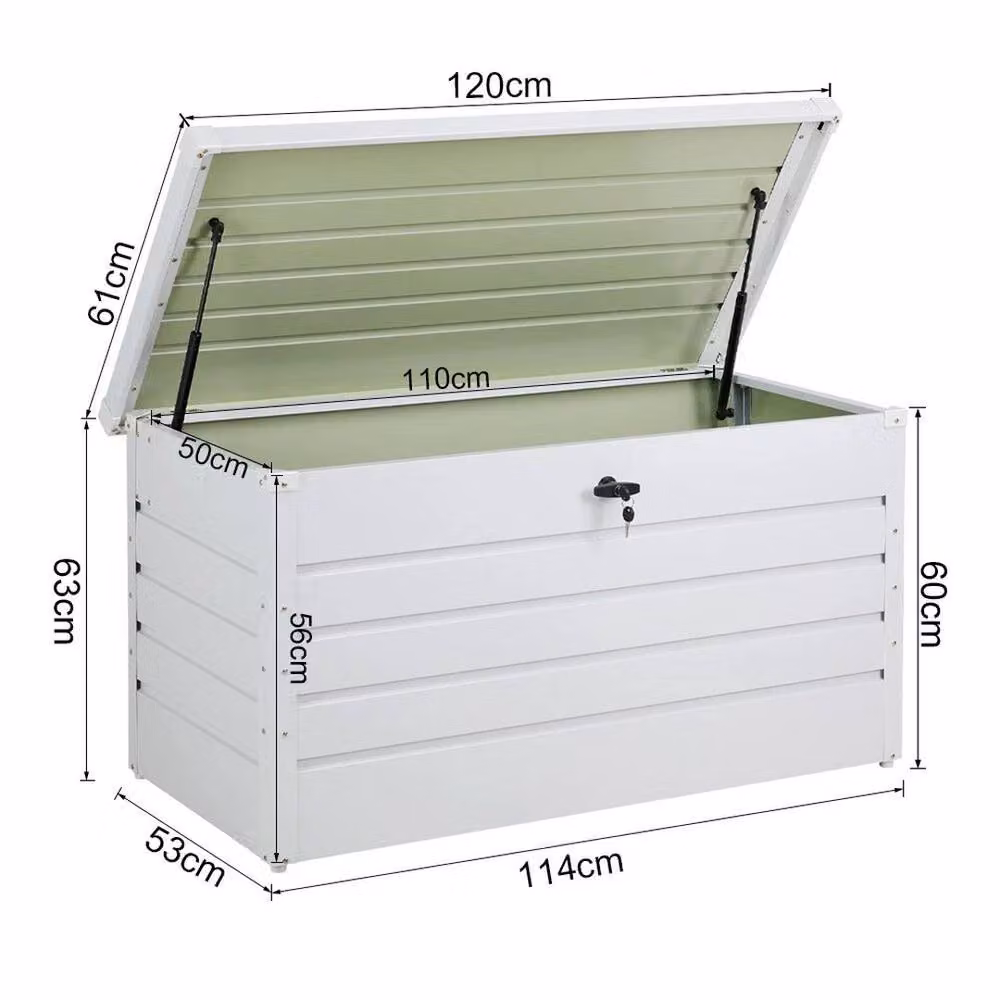 EONLION White Outdoor Garden Storage Box 350L – 2