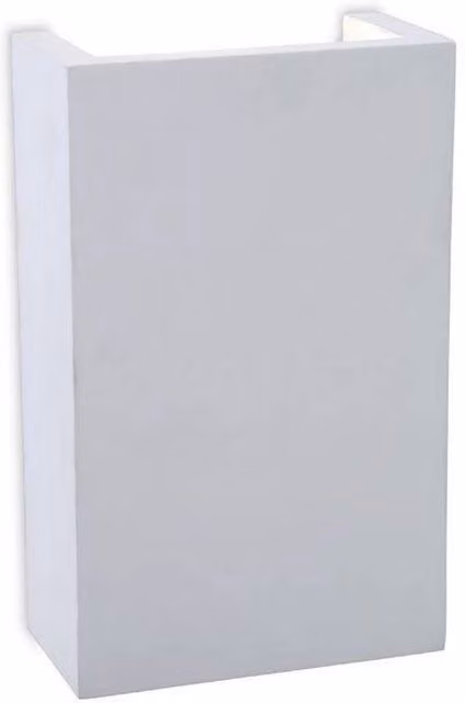 Firstlight Gallery LED 2 Light Square Plaster Indoor Wall Light in White