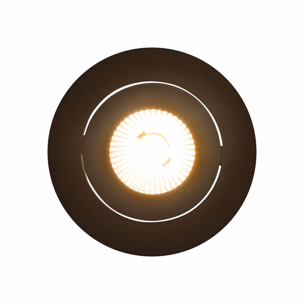 Nordlux Aliki Recessed LED Downlight, Black Metal, IP44, 2700k Warm White – 2