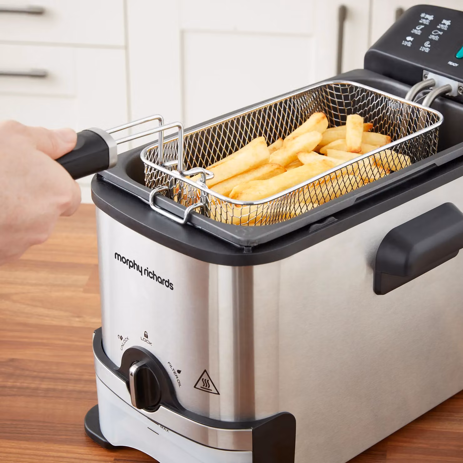 Morphy Richards Filter Pro Deep Fat Fryer with Cold Zone, 3L, Silver – 2