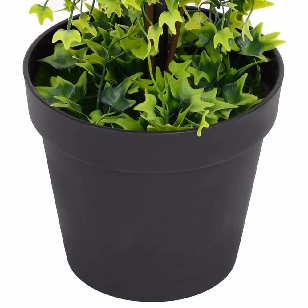 Berkfield Home Lush Artificial Potted Boxwood Plant in Green, Height: 100 cm – 3