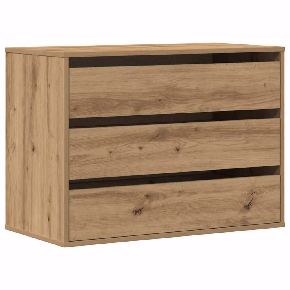 Berkfield Home Classic Corner Chest of Drawers in Artisan Oak, Brown, W/D/H: 80 x 41 x 58 cm – 2