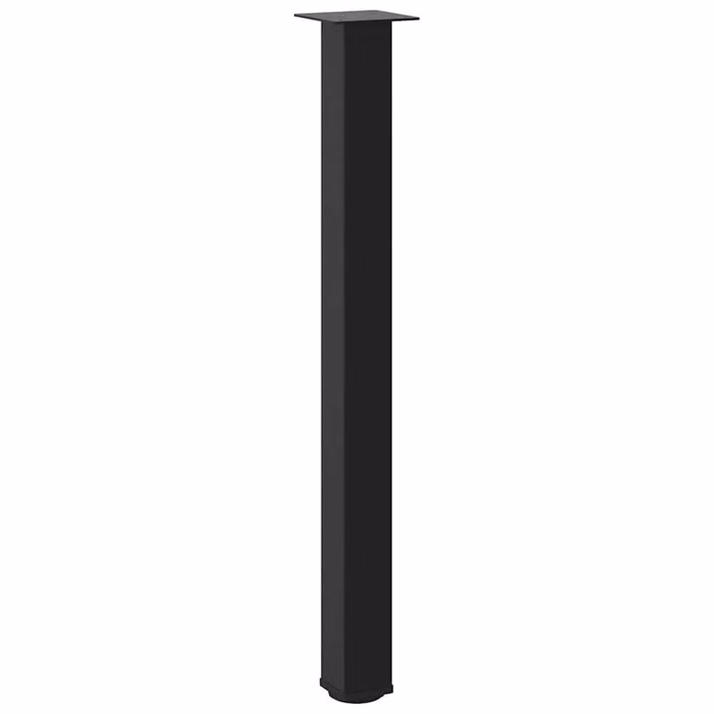 Berkfield Home Steel Coffee Table Legs, 4 Pieces, Black, Height: 100-102 cm – 3