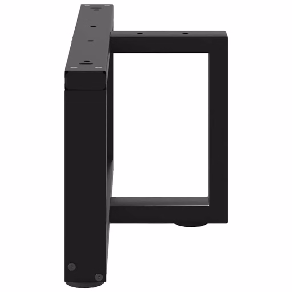 Berkfield Home T-Shaped Steel Coffee Table Legs, 2 Pieces, Black, W: 60 cm, D: 25 cm, H: 30-31 cm – 2