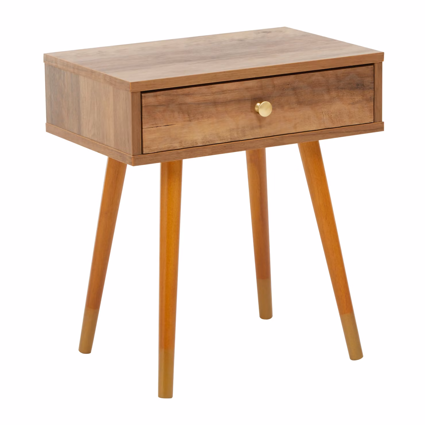 Orsina Modern Brown Wooden Small Side Table W/D/H: 45 x 45 x 50 cm – 2