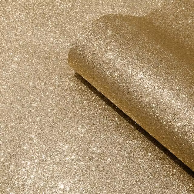 Muriva Oriah Abstract Glitter Gold and Yellow Wallpaper Roll