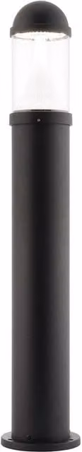 Loops Outdoor Bollard Post Light, 20W CCT LED, Black and Transparent Finish