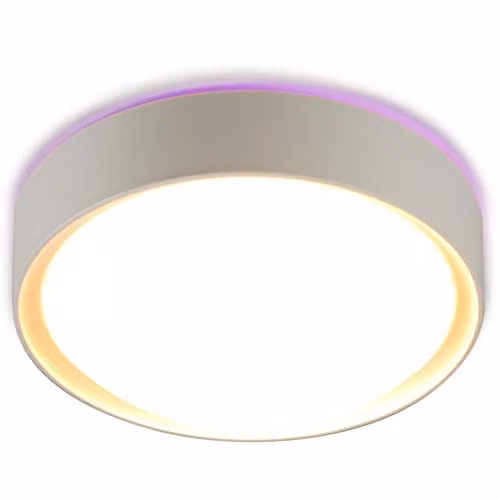 Linea Verdace Round Surface Ceiling Light in Purple and Pink with E27 Bulb Holder