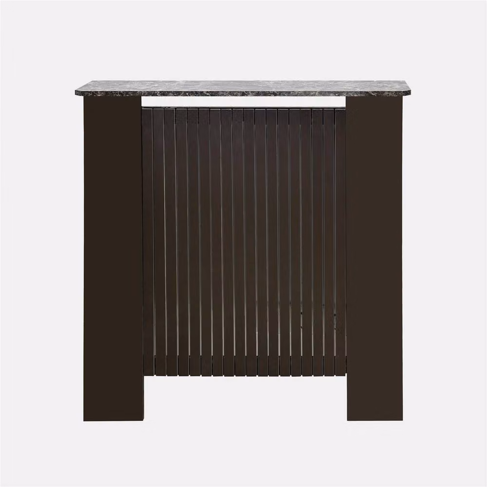 OHS Ribbed Small Radiator Cover in Multicolour Slatted MDF, W/D/H: 78 x 19 x 82 cm – 2