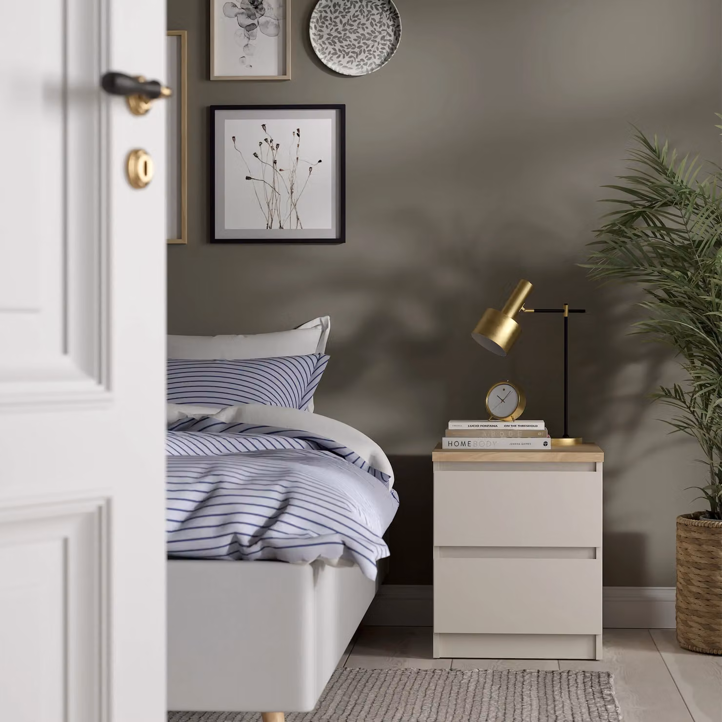 Furniture To Go Naia Scandinavian 2 Drawer Bedside Cabinet in Beige – 2