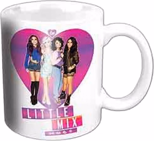 Little Mix Gradient Heart Ceramic Mug, Multicoloured
