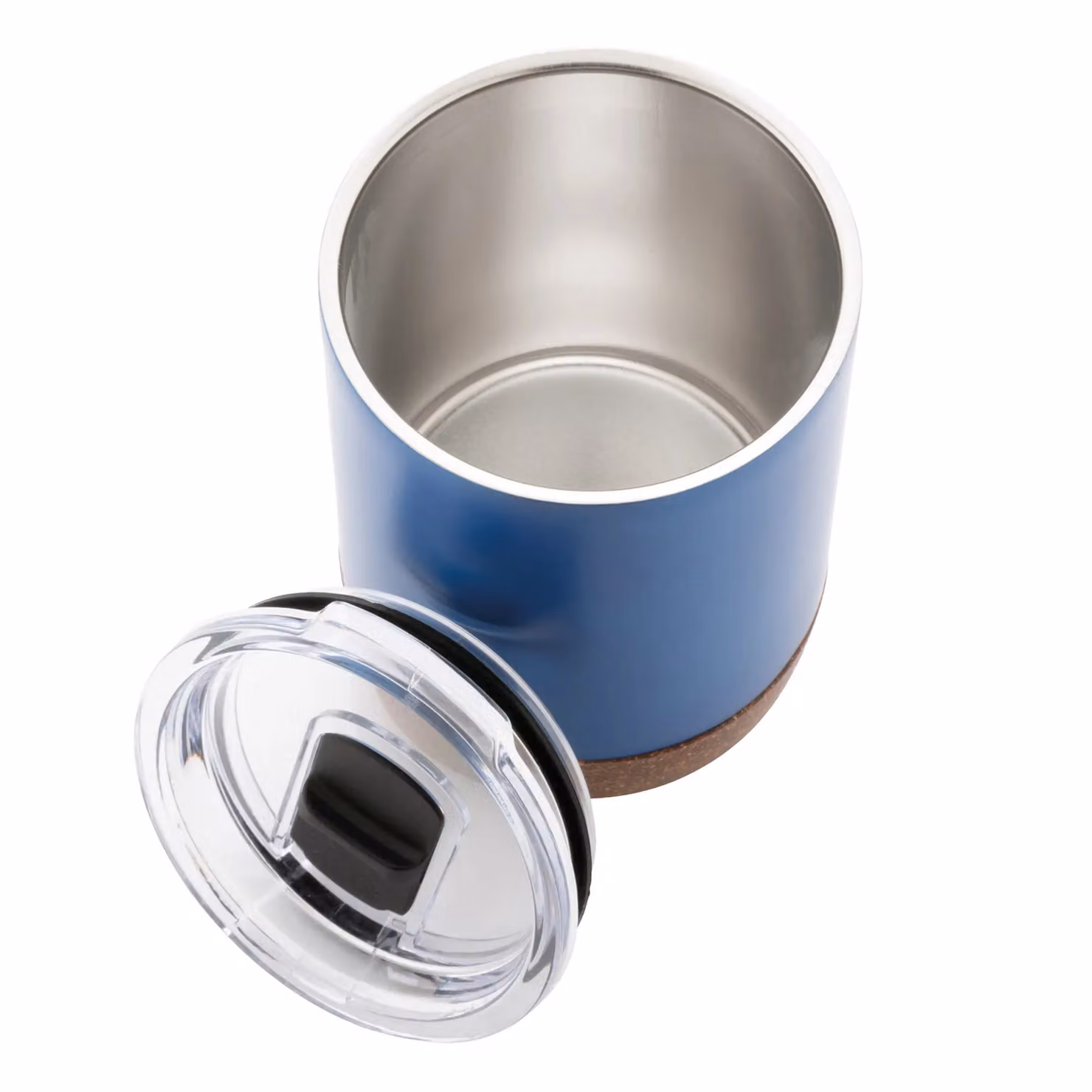 XD Design Cork Stainless Steel Vacuum Insulated Mug with Lid, Blue, 350 ml – 2
