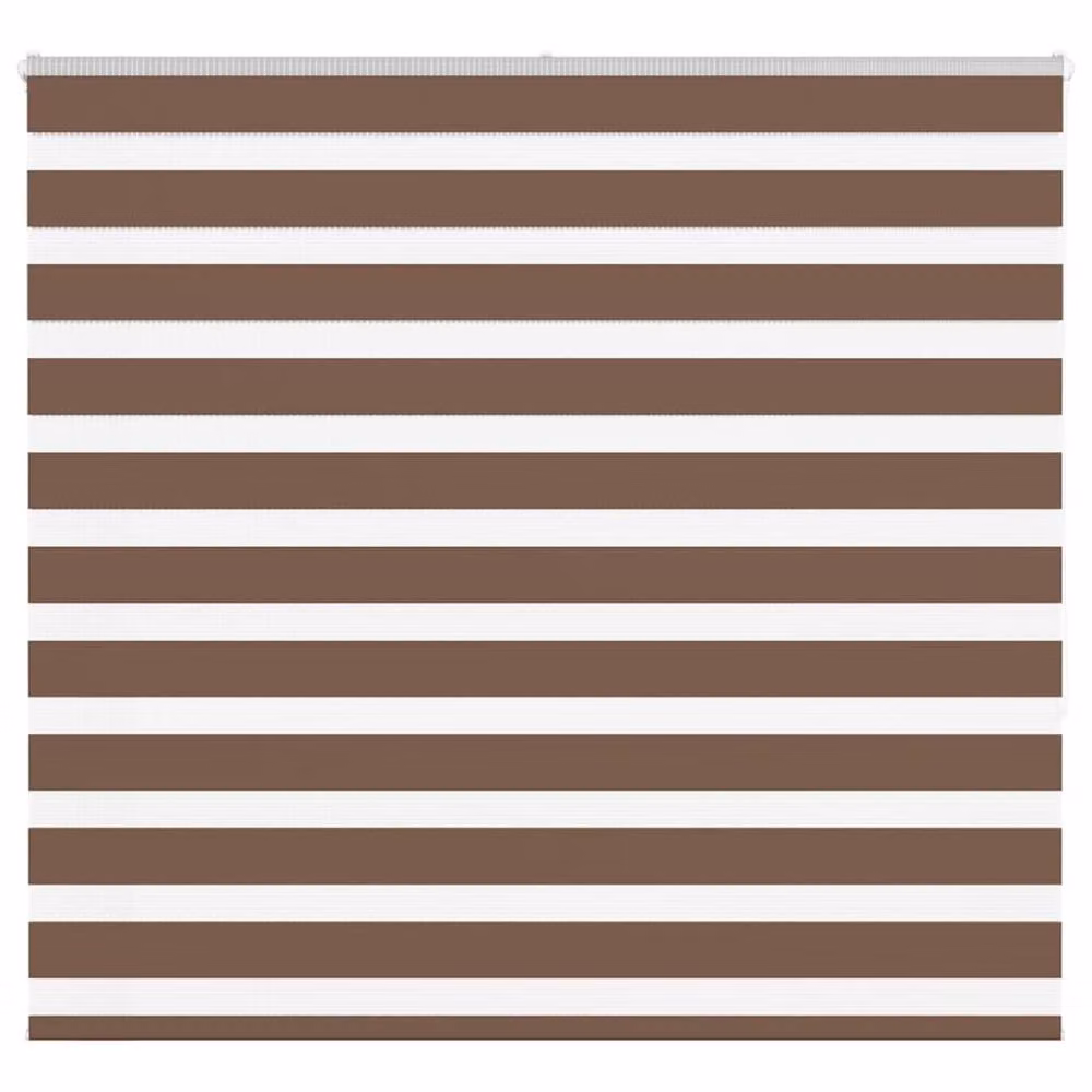 Berkfield Home Elegant Zebra Blind in Brown, W: 165 cm, H: 150 cm – 2