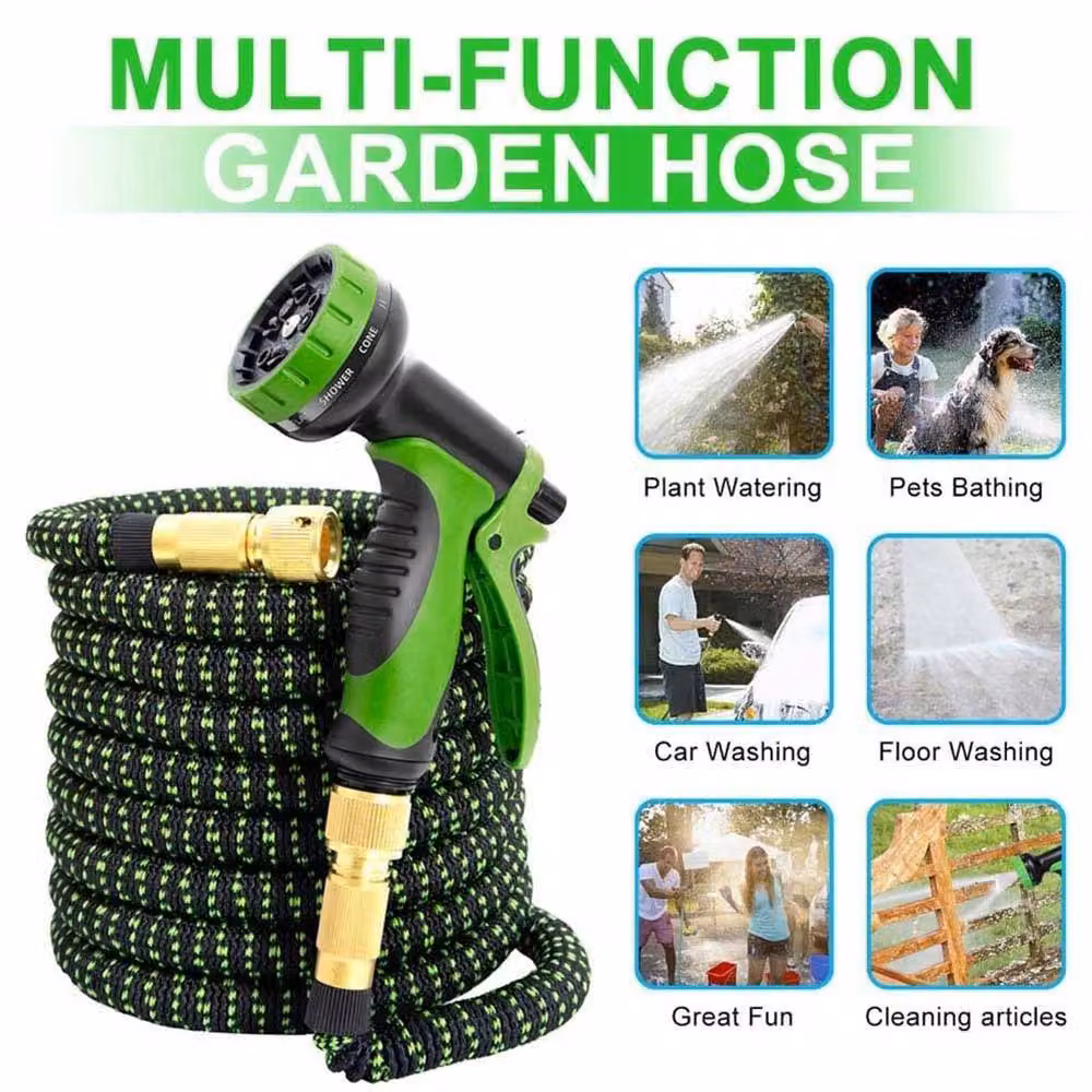 SPETLEK Expandable Flexible Garden Hose Pipe with 10 Spray Modes, Green – 3