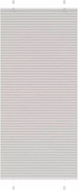 Berkfield Home Single Pleat Corded Blind in Light Grey, Polyester, W: 94.4 cm, H: 200 cm