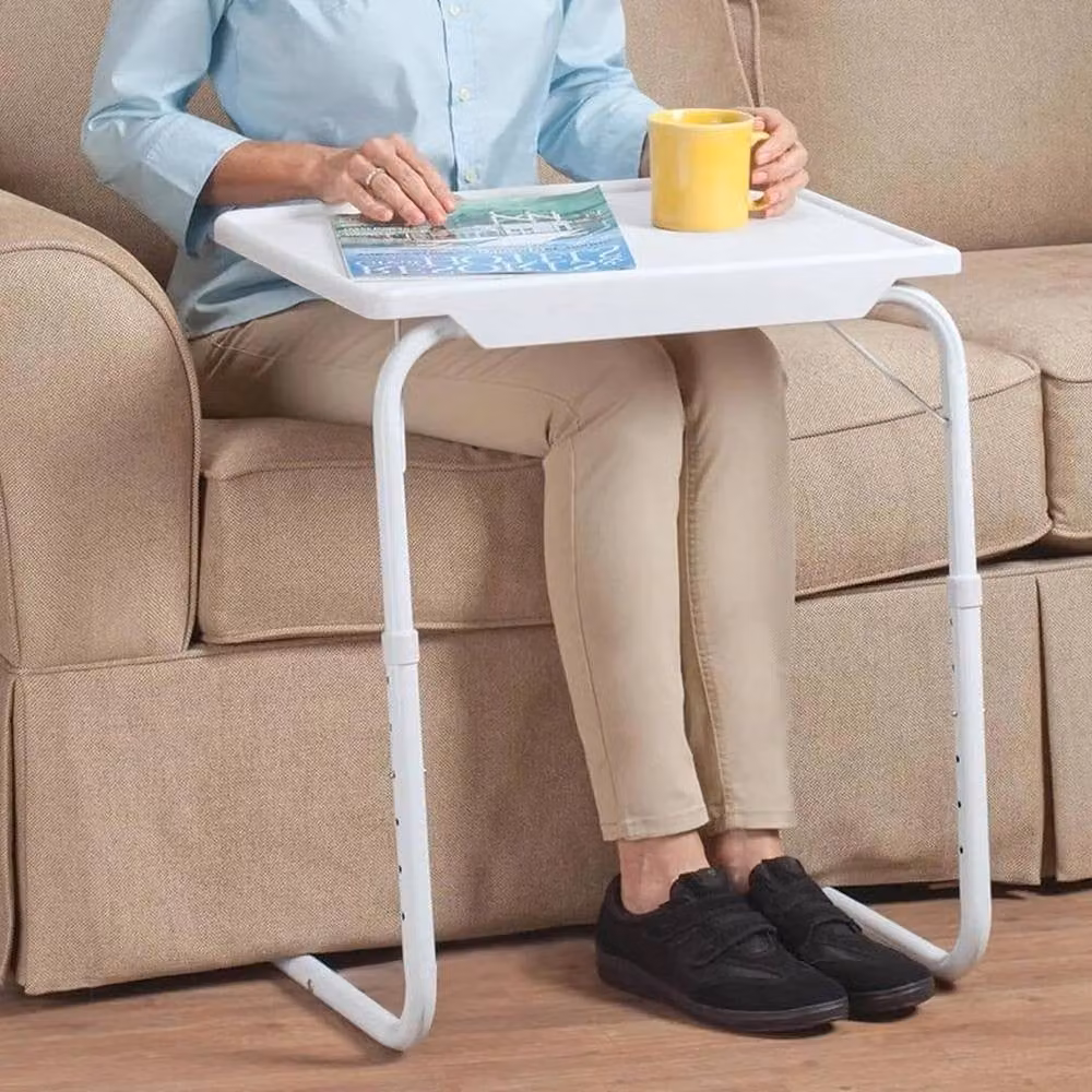 EONLION Adjustable Foldable Laptop Desk in White, Width: 100 cm – 3