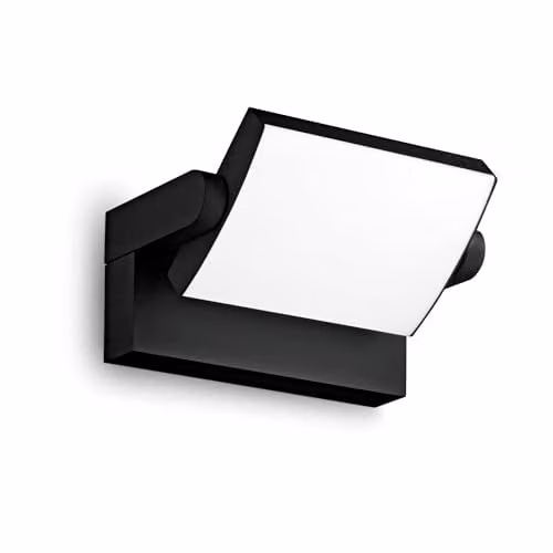 Netlighting Swipe LED Outdoor Down Wall Lamp in Black, 3000K, IP54
