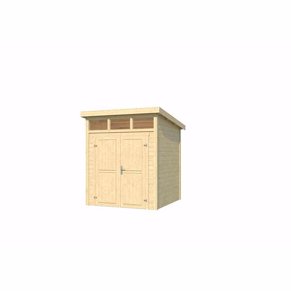Lasita Maja Ltd Kibo 1-Log Cabin Garden Room and Home Office in Beige, W: 223.5 cm, D: 220 cm, H: 245.1 cm – 2