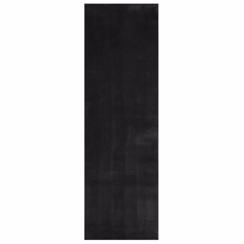 Berkfield Home HUARTE Black Short Pile Washable Rug, W: 80 cm, L: 250 cm – 2