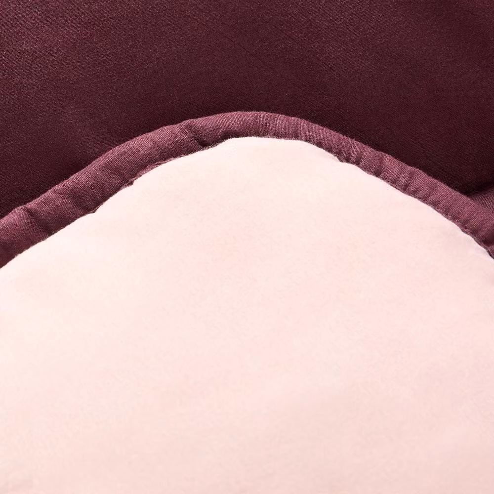 OHS Reversible 10.5 Tog Coverless Microfibre Duvet with Pillowcases, Purple, King Size – 4