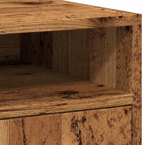 vidaXL Modern Freestanding Cabinet with Castors in Old Wood Brown, W/D/H: 33 x 38 x 60 cm – 5