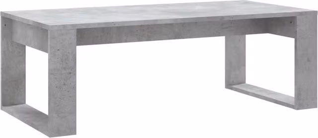 Berkfield Home Concrete Grey Modern Coffee Table, W/D/H: 102 x 50 x 35 cm